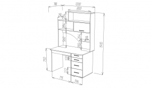 Стол компьютерный СК-56