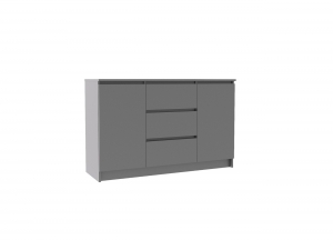 Комод 1200 2/3 Парма Графит